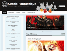 Tablet Screenshot of cerclefantastique.fr